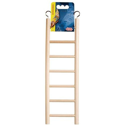 Living World Wooden Bird Ladder 7 Steps 30 cm (12&quot;) Long