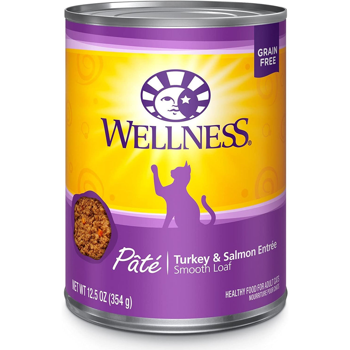 Wellness - Pâté Turkey &amp; Salmon Dinner Wet Canned Cat Food (12.5oz)