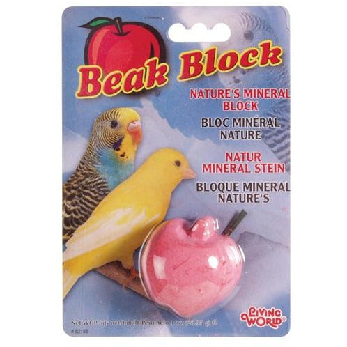 Living World Mineral Block for Parakeets Red Apple