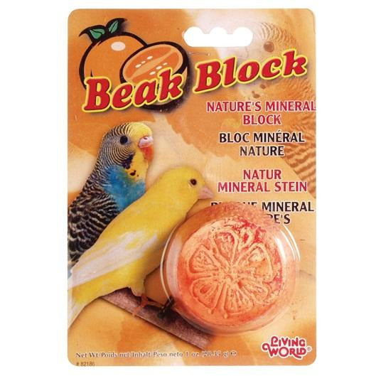 Living World Mineral Block for Parakeets Orange