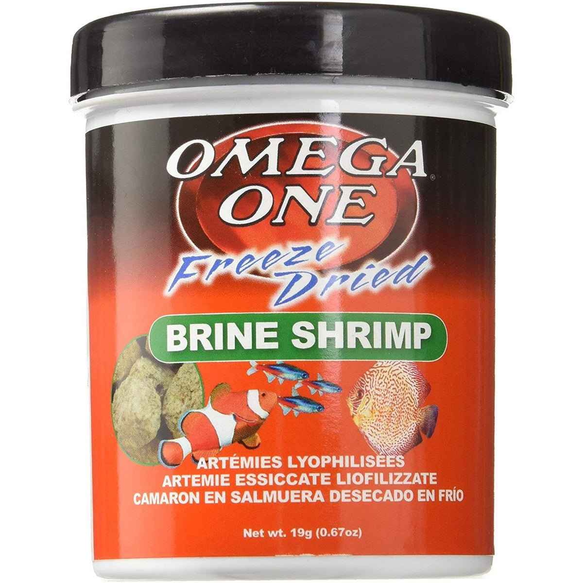 Omega One Freeze-Dried Brine Shrimp Fish Food (0.67oz / 19g)