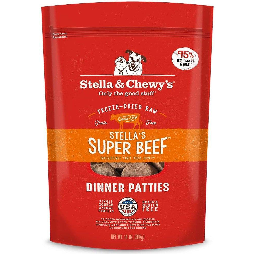 Stella &amp; Chewy&#39;s Freeze-Dried Raw Dinner Patties - Stella&#39;s Super Beef - Dog Food