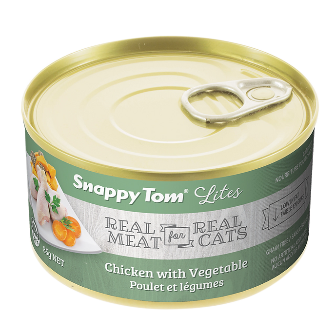 Snappy Tom - Lites - Poulet &amp; Légumes - Nourriture en conserve pour chat (85g)
