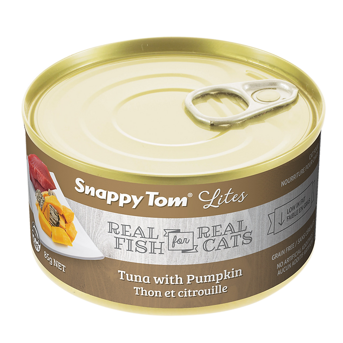 Snappy Tom - Lites - Thon &amp; Citrouille - Nourriture en conserve pour chat (85g)