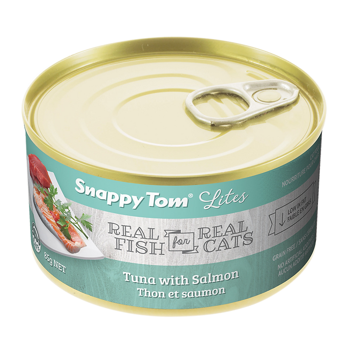 Snappy Tom - Lites - Thon &amp; Saumon - Nourriture en conserve pour chat