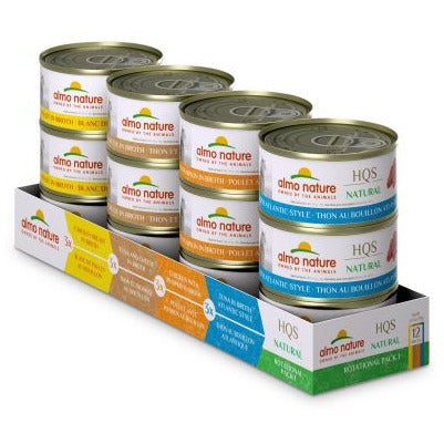 Almo Nature - HQS Natural - Rotational Pack #1 Chicken And Tuna Canned Cat Food (12x70g)