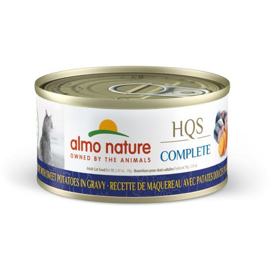 Almo Nature- HQS Complete - Mackerel With Sweet Potatoes In Gravy Canned Cat Food (70g)