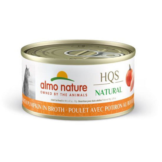 Almo Nature - HQS Natural- Chicken With Pumpkin In Broth Canned Cat Food (70g)