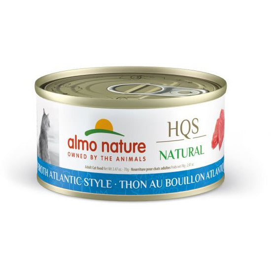 Almo Nature - HQS Natural Cat - Atlantic Tuna In Broth Canned Cat Food (70g)
