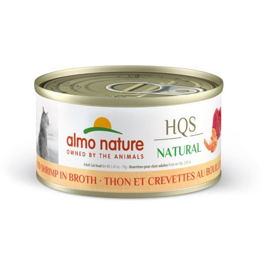 Almo Nature - HQS Natural - Tuna With Shrimp In Broth Canned Cat Food (70g)