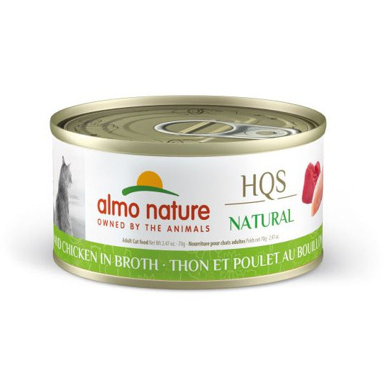 Almo Nature - HQS Natural - Tuna And Chicken In Broth Canned Cat Food (70g)