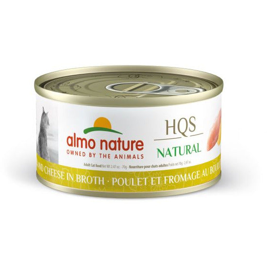Almo Nature - HQS Natural - Chicken With Cheese In Broth Canned Cat Food (70g)
