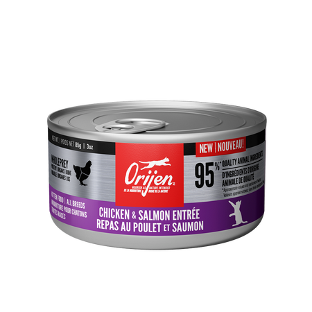 Orijen Chicken &amp; Salmon Entrée Canned Kitten Food (85g)