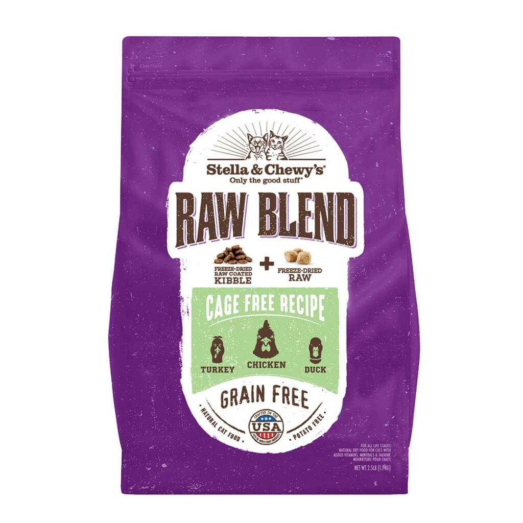 Stella &amp; Chewy&#39;s - Raw Blend Cage-Free - Nourriture croquettes pour chat (5 lb)