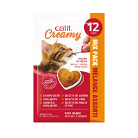Catit Creamy Lickable Cat Treat - Assorted Multipack - 12 pk