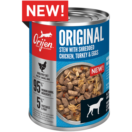 Orijen Original Stew Recipe with Chicken, Turkey, &amp; Eggs - Canned Dog Food (363g)