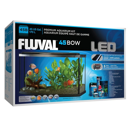 Fluval Premium Aquarium Kit with LED - 45 Bow - 170 L (45 US Gal)
