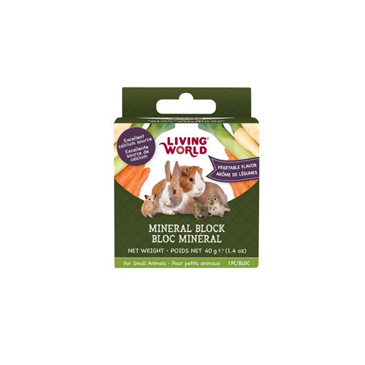 Living World Small Animal Mineral Blocks - Vegetable Flavour