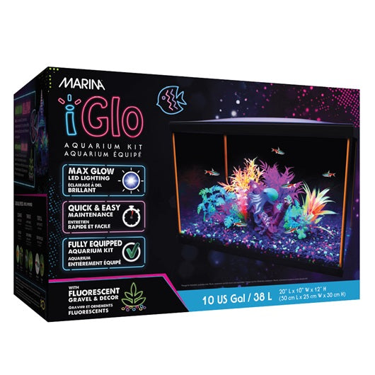 Marina iGlo Fluorescent Aquarium Kit - 38 L (10 US gal)