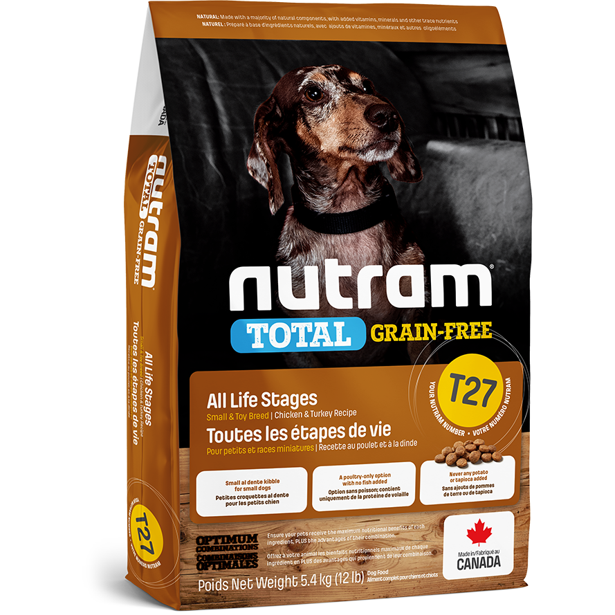 Nutram T27 Total Grain-Free Chicken &amp; Turkey - Nourriture pour chiens
