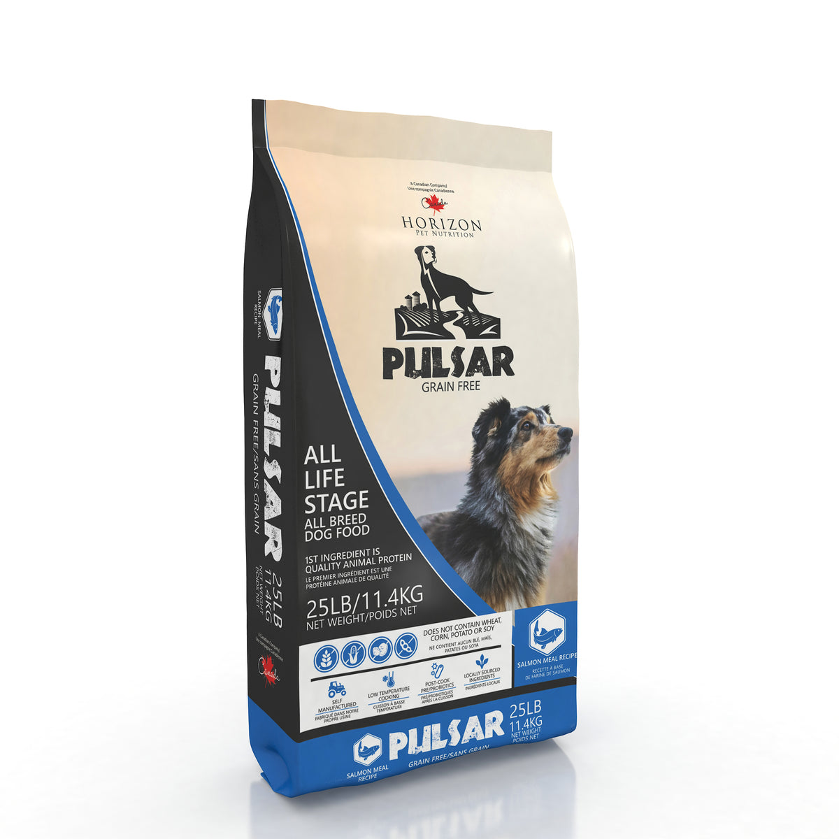 Horizon Pulsar Pulsar et Fish Formula Nourriture sans grains pour chiens (25 lb/11,4 kg)