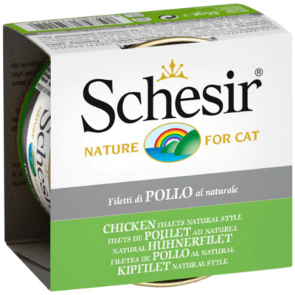 SCHESIR Chicken fillets Natural style (85g) - Canned Cat Food