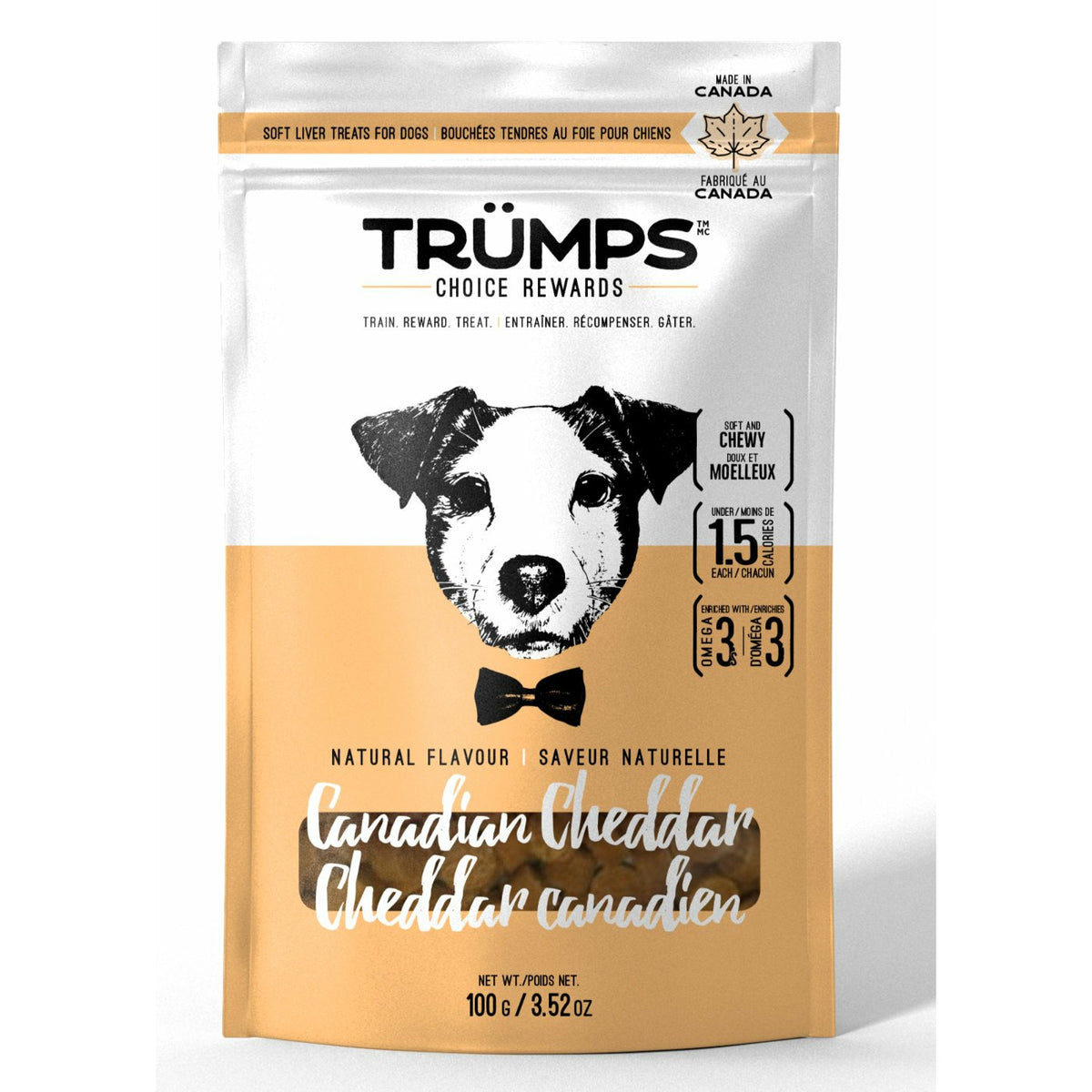 Trumps Choice Rewards - Canadian Cheddar - Dog Treats (100g)