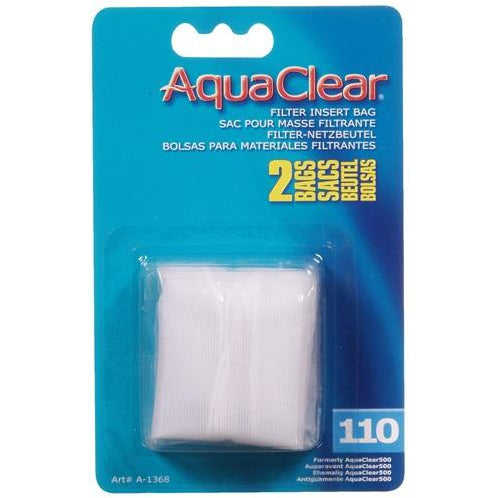 AquaClear Nylon Filter Media Bags for AquaClear 110 Power Filter, 2 pack