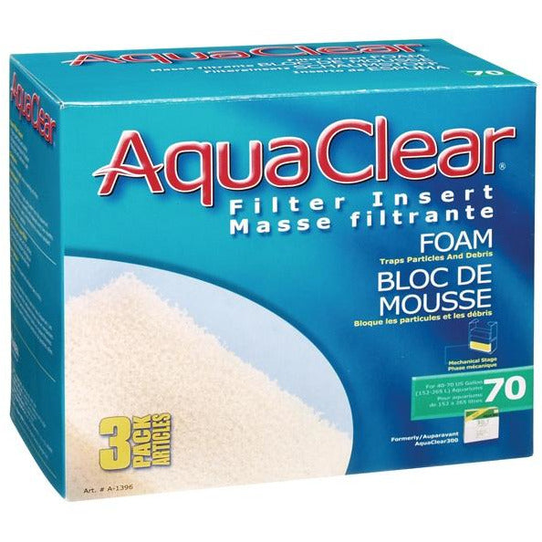AquaClear 70 Foam Filter insert, 3 pack