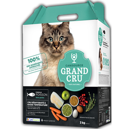 CaniSource Grand Cru Poisson sans grains - Nourriture pour chats (3 kg)