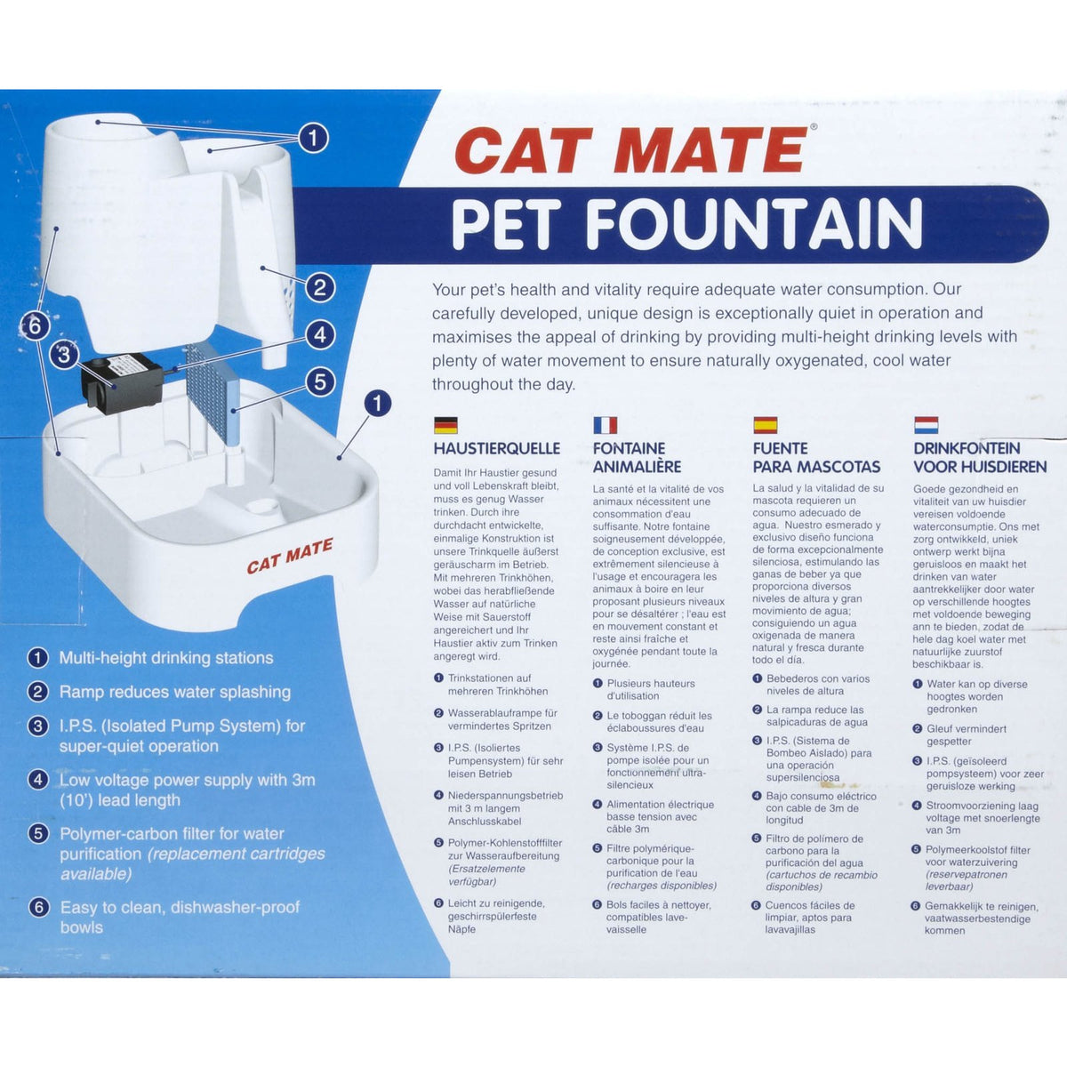 Fontaine pour animaux de compagnie Cat Mate