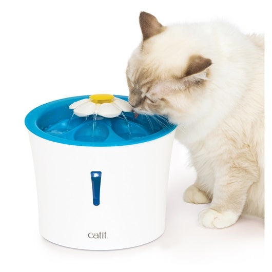 succulent water fountain cat Catit Flower Water Fountain with LED for Cats