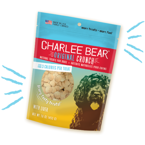 Gâteries pour chiens Charlee Bear Original Crunch Liver (16 oz)