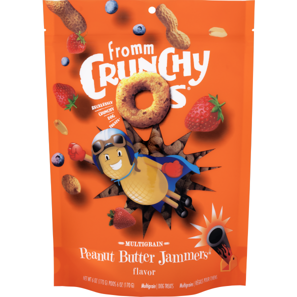 Fromm Crunchy Os - Peanut Butter Jammers (Beurre d&#39;arachide) - Gâteries pour chien (6oz)