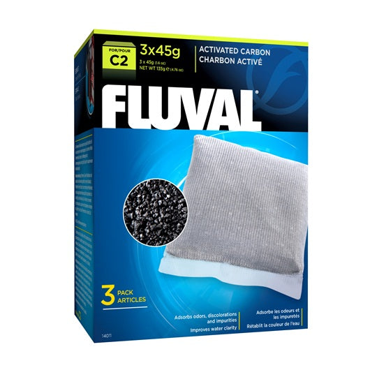 Fluval Carbon pour filtres C2 Power, paquet de 3