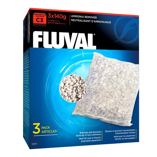 Fluval Ammonia remover for C3 Power Filters, 3 Pack