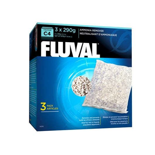 Fluval Ammonia remover for C4 Power Filters, 3 Pack