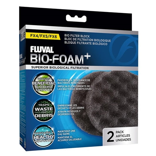 Tampons filtrants Fluval Bio-Foam Plus FX5/FX6 - paquet de 2