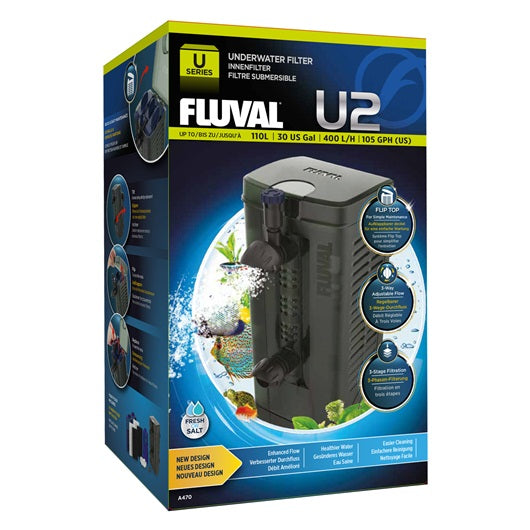Fluval U2 Underwater Filter, 110 L (30 US Gal)