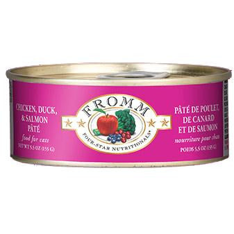 Fromm Four-Star Chicken, Duck &amp; Salmon Pate Canned Entrée Cat Food