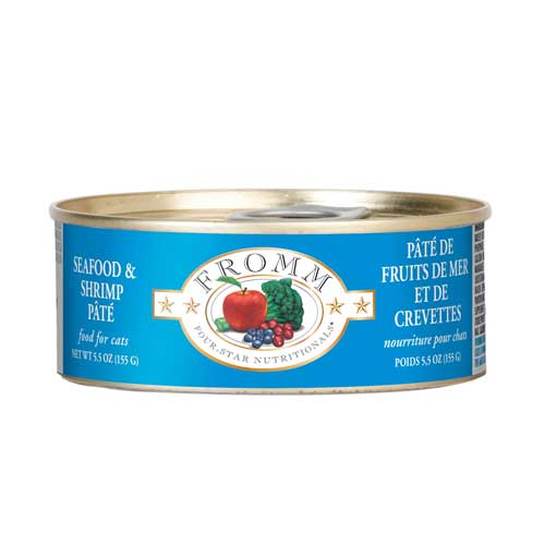 Fromm Four-Star Seafood and Shrimp Pate Canned Entrée Cat Food