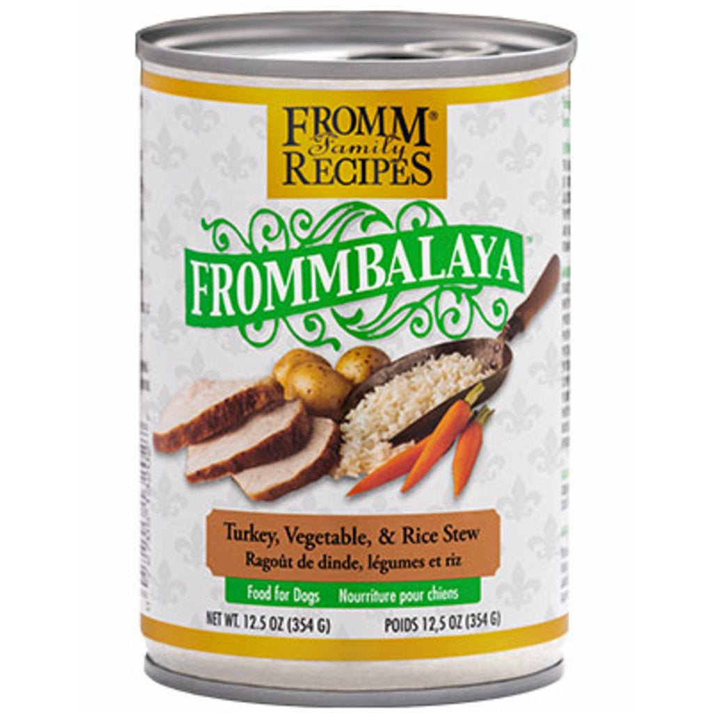 Fromm Family Recipes - Frommbalaya Turkey, Vegetable, &amp; Rice Stew - Canned Dog Food (354g)