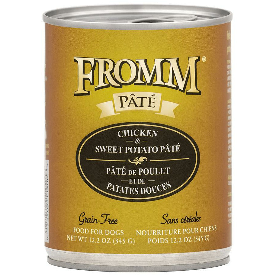 Fromm Pâté / Gold - Pâté de poulet et de patates douces - Nourriture en conserve pour chiens (345g)