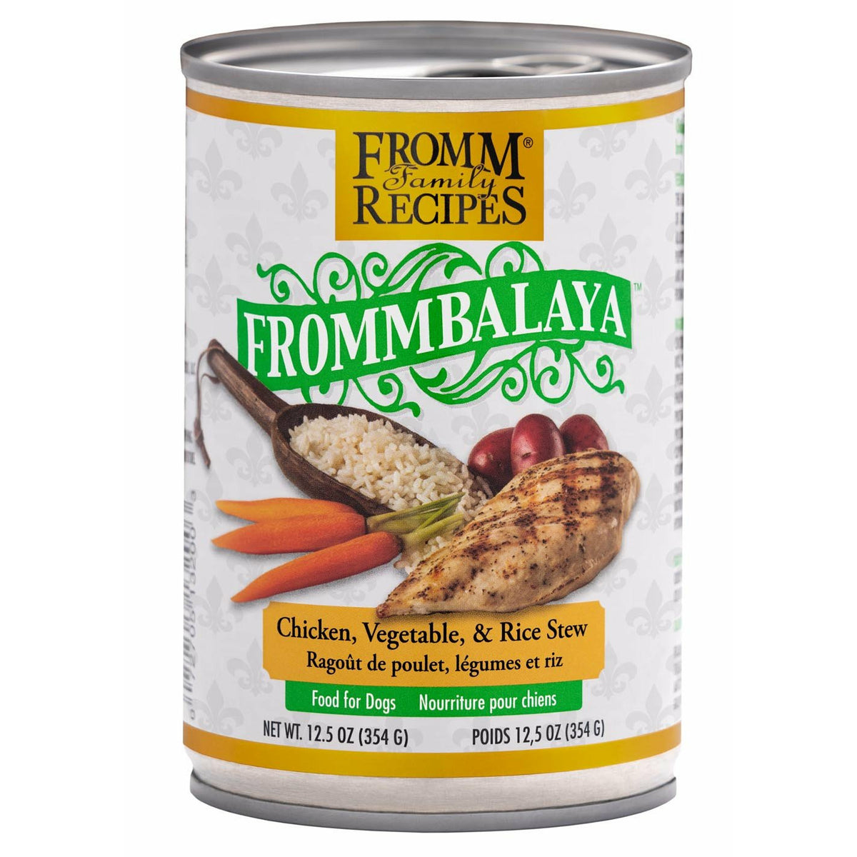 Fromm Family Recipes - Frommbalaya Chicken, Vegetable, &amp; Rice Stew - Canned Dog Food (354g)