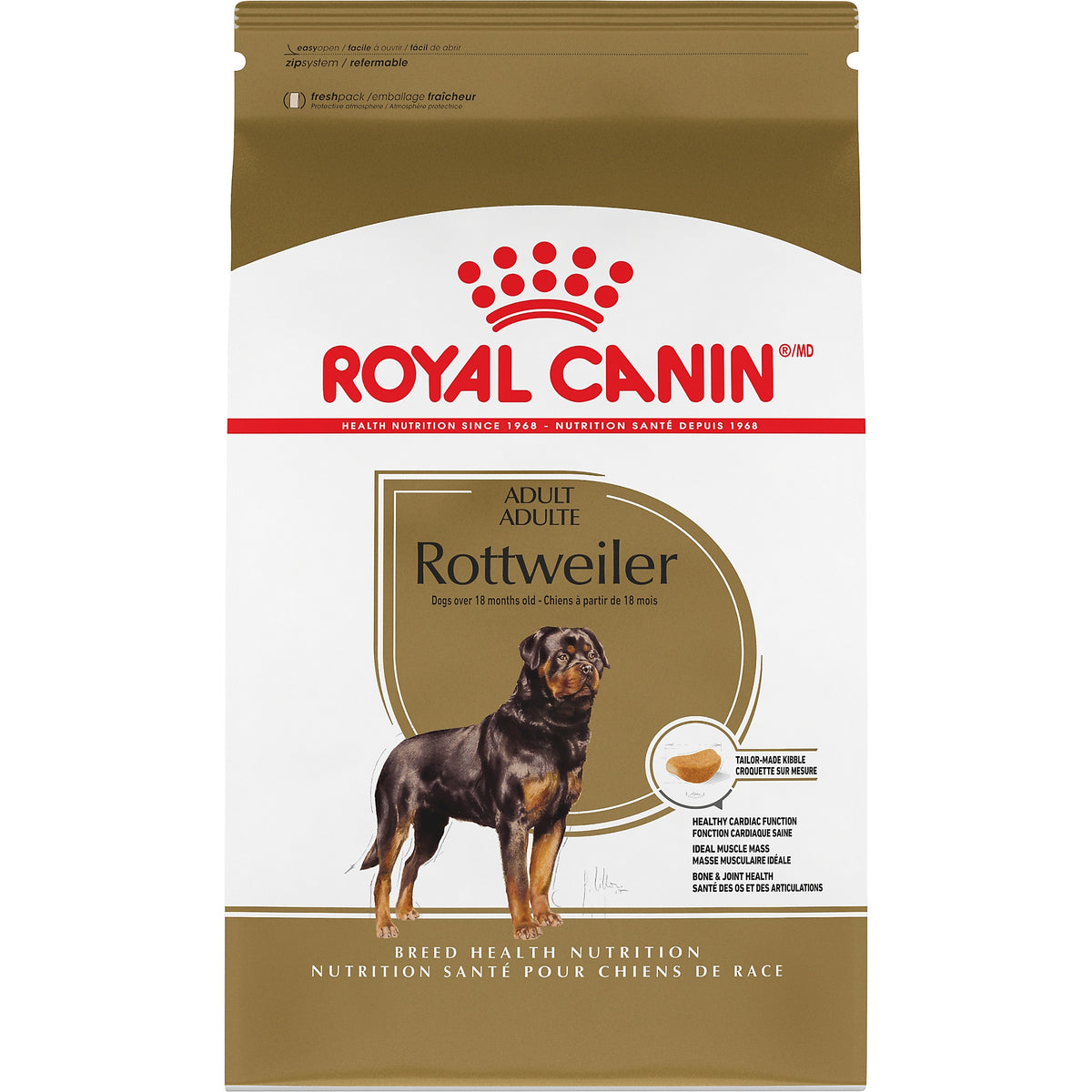Royal Canin Rottweiler adulte - Nourriture pour chien (30 lb)