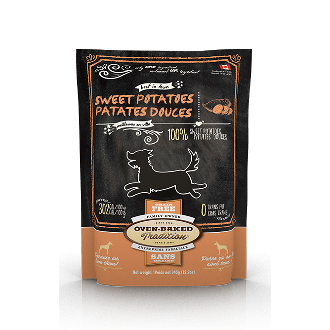 Oven Baked Tradition - All Natural Sweet Potato Dog Treats (345g)
