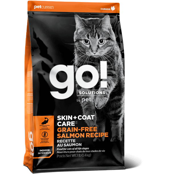 Go! Solutions Skin + Coat Care Grain Free Salmon Recipe - Cat Food (3.5lb, 8lb, 16lb)