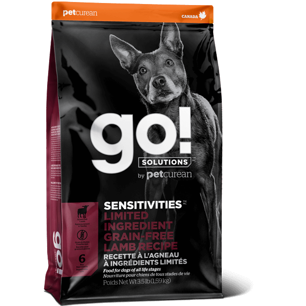 Go! Solutions Sensitivities Limited Ingredient Diet (LID) Lamb Grain-Free Dog Food (3.5lb, 22lb)