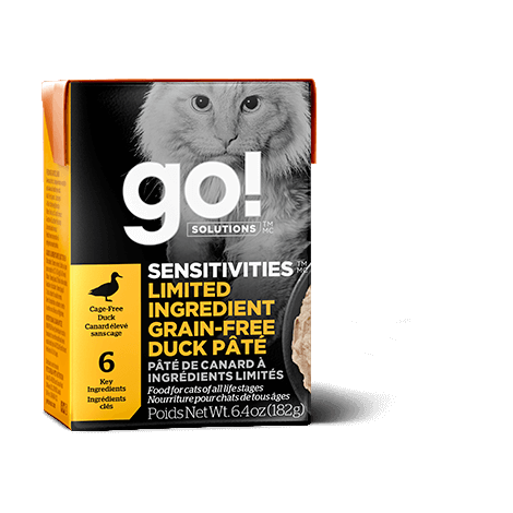 Go! Solutions Sensitivities LID Grain-Free Duck Pâté Tetra Pak for Cats