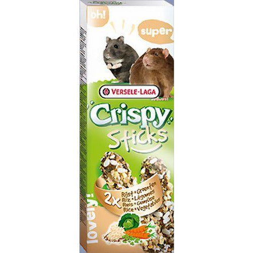 Versele Laga Crispy Sticks Légumes de riz pour hamsters et rats